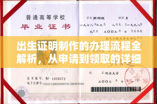 白朗出生证明制作的办理流程全解析，从申请到领取的详细指南