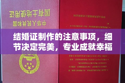 白朗结婚证制作的注意事项，细节决定完美，专业成就幸福